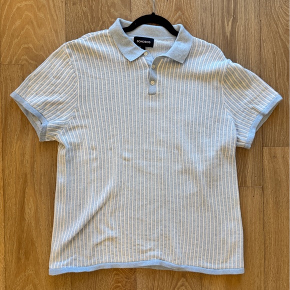 Bonobos Light Blue Men's Polo Shirt - Picture 1 of 3